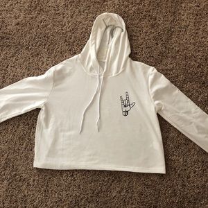 Romwe crop hoodie